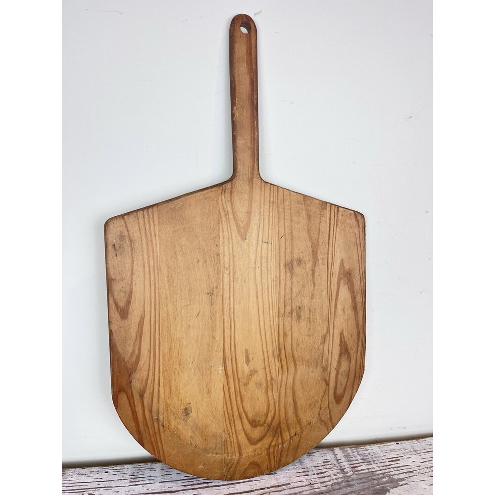 Vintage Rustic French Hand Carved Pizza Board / Serving Board 24” / Entertaining